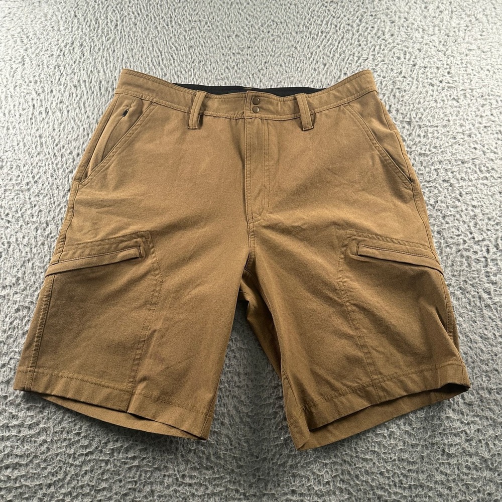PROOF Shorts Mens 30 Cargo‎ Drawstring Brown Casual Outdoor Huckberry Tech